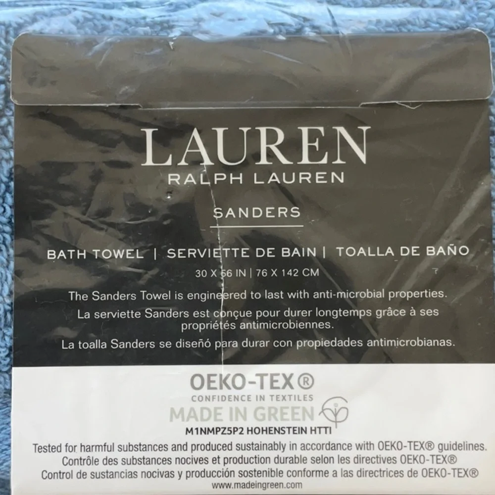 Lauren Ralph Lauren Sanders Blue Slate Towels